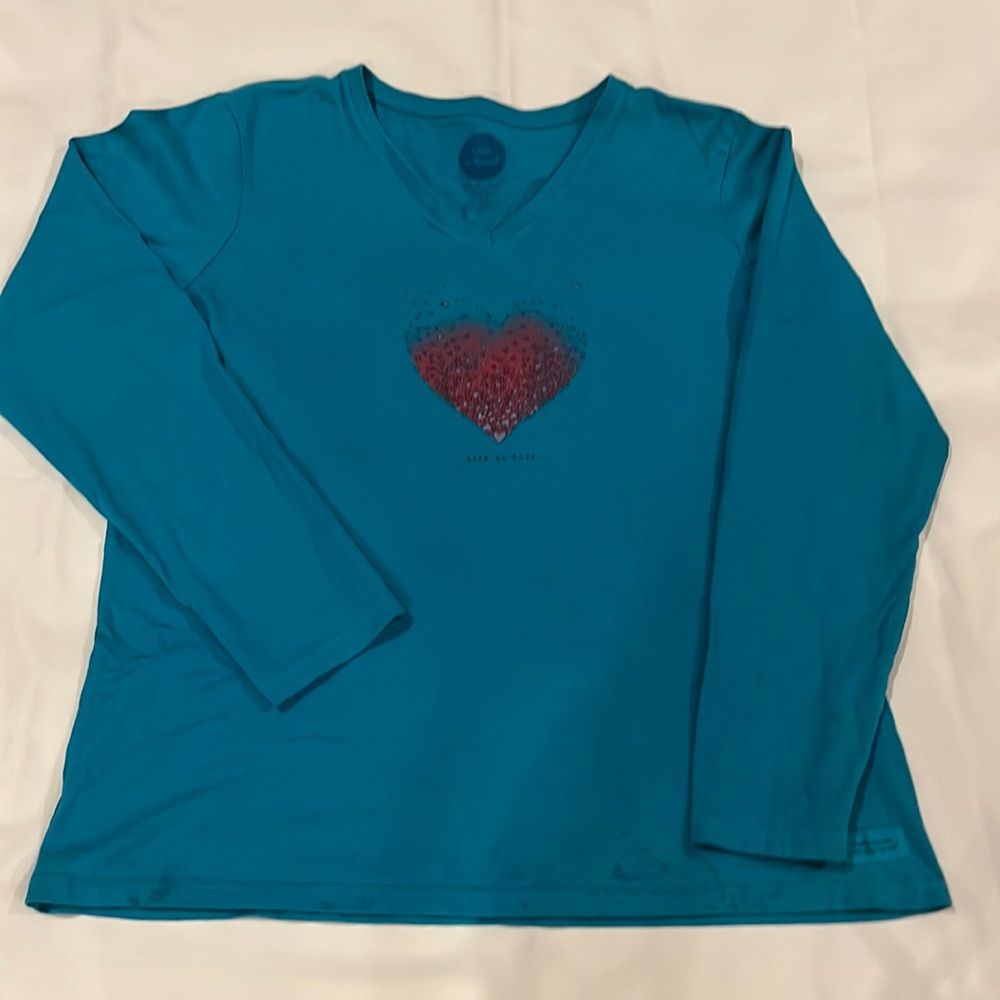 Life is Good women’s long sleeve top T-shirt sz L